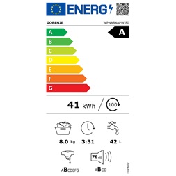 Gorenje WPNA84APWIFI elöltöltős mosógép