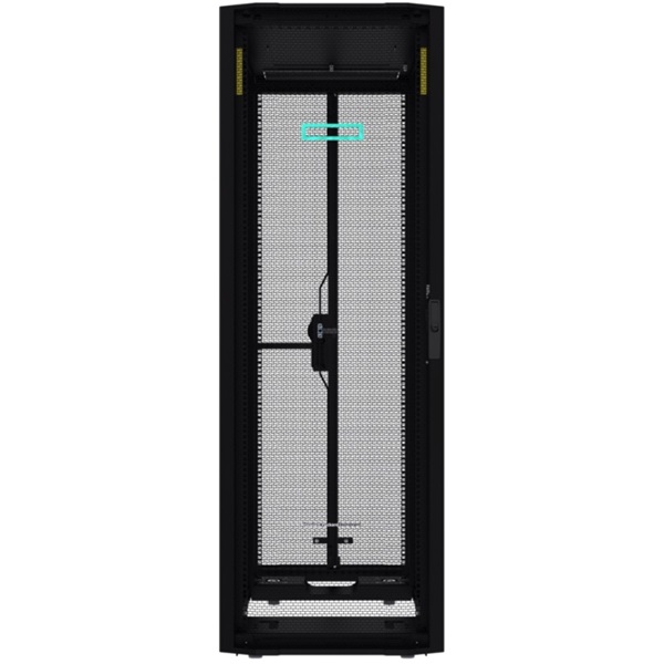 HPE P9K10A 42U 600mmx1200mm G2 Kitted Advanced Shock Rack with Side Panels and Baying