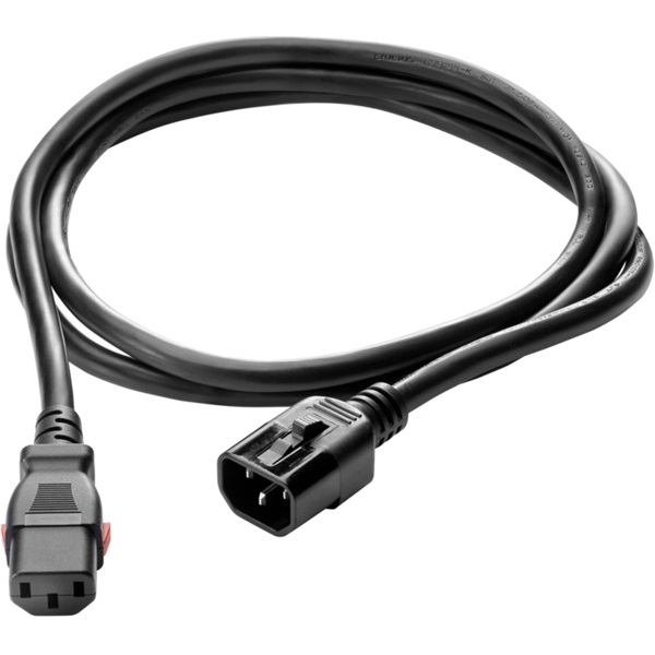 HPE Q0P67A C13 - C14 WW 250V 10Amp 0.7m Black Locking Power Cord