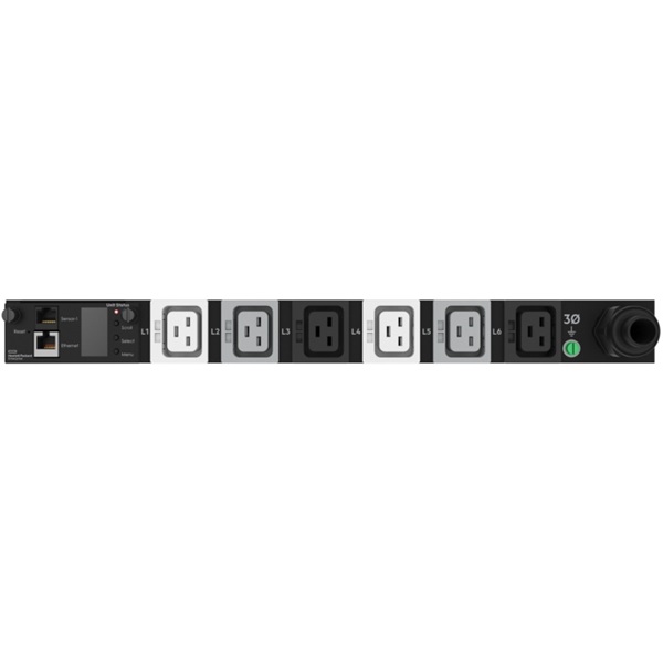 HPE P9R81A G2 Metered Modular 3Ph 22kVA/60309 5-wire 32A/230V Outlets (6) C19/1U Horizontal INTL PDU