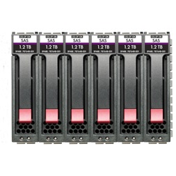 HPE R0Q69A MSA 48TB SAS 12G Midline 7.2K LFF (3.5in) M2 1yr Wty 6-pack HDD Bundle