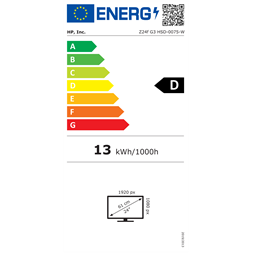 HP 24" Z24f G3 FHD IPS USB/HDMI/DP monitor