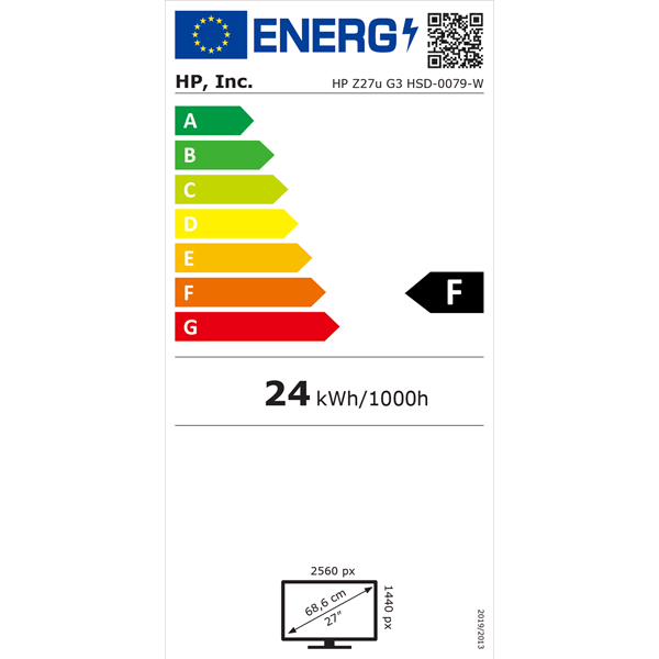 HP 27" Z27u G3 QHD IPS HDMI/DP/USB/USB-C/RJ45 monitor