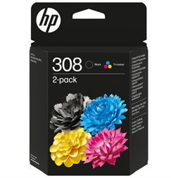 HP 308 Black/Tri-Color Ink tintapatron