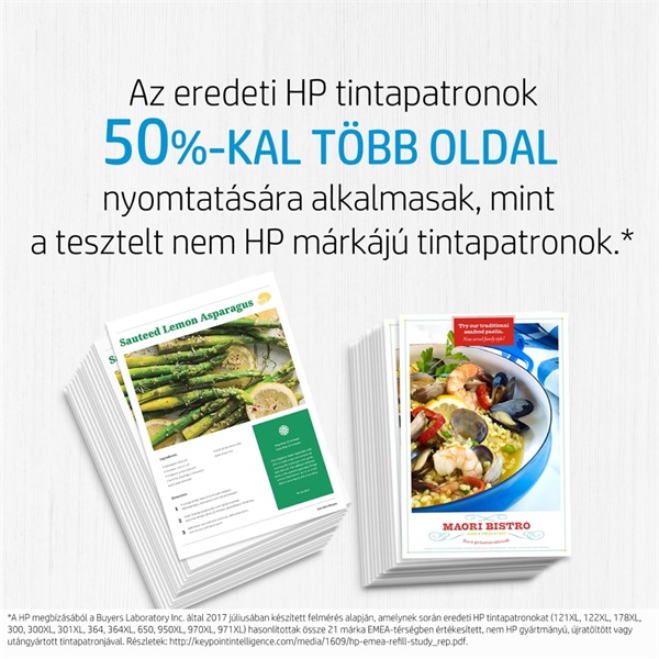 HP C2P07AE (62XL) háromszínű nagykapacítású tintapatron