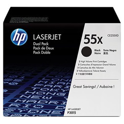 HP CE255XD (55X) fekete duo-pack nagykapacítású toner