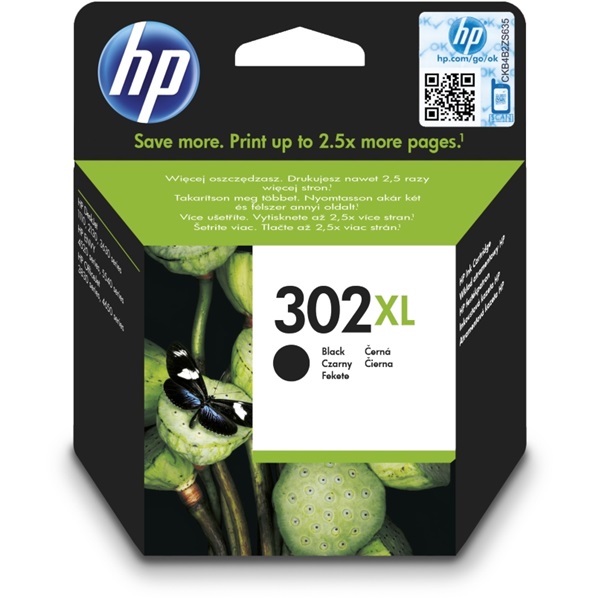 HP F6U68AE (302XL) fekete tintapatron