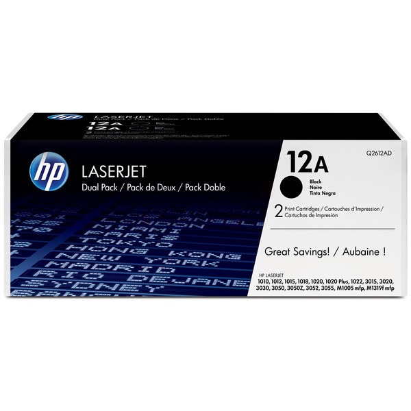 HP Q2612AD (12A) duo-pack fekete toner