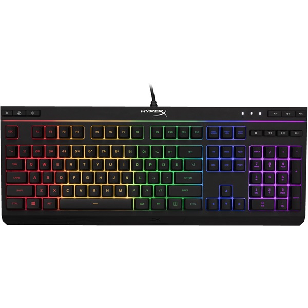 HP RENEW HyperX Alloy Core RGB US fekete gamer billentyűzet