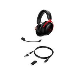 HP RENEW HyperX Cloud III Wireless fekete-piros gamer headset