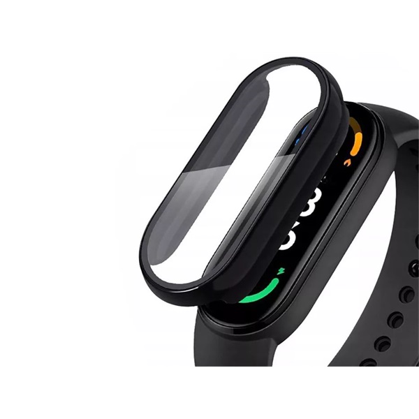 Haffner FN0403 Defense 360 Xiaomi Mi Smart Band 7 fekete védőtok edzett üveggel