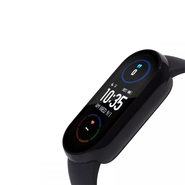 Haffner FN0403 Defense 360 Xiaomi Mi Smart Band 7 fekete védőtok edzett üveggel