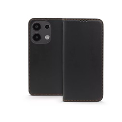 Haffner HF281297 Xiaomi Redmi Note 13 4G Smart Pro fekete Flip bőrtok