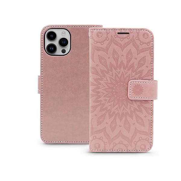 Haffner PT-6787 Apple iPhone 15 Pro rose gold Mezzo Book Flip bőrtok