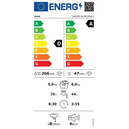 Haier HWD80-B14959S8U1-S mosó-szárítógép