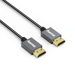 Hama 135792 "Elite" High speed HDMI kábel ethernettel, 0,75m