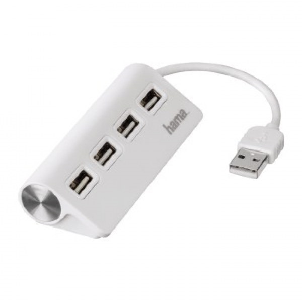 Hama 12178 4 portos fehér USB HUB