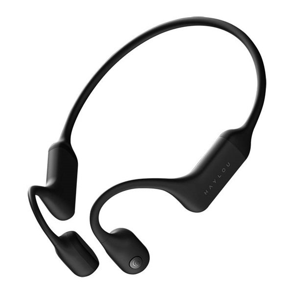 Haylou PurFree BC01 csontvezetéses Bluetooth fekete Open-Ear sport fejhallgató