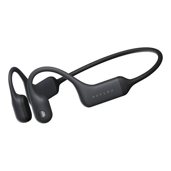 Haylou PurFree BC01 csontvezetéses Bluetooth fekete Open-Ear sport fejhallgató