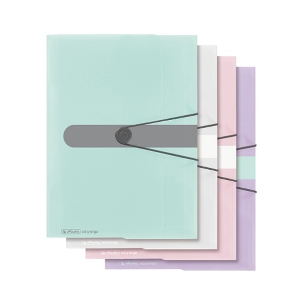 Herlitz Pastell A4 menta gumis mappa