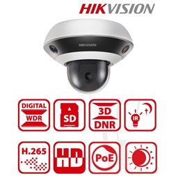 Hikvision DS-2PT3326IZ-DE3 kültéri, 3x2MP(2mm)+2MP PTZ(2,8-12mm), IR10m, IP PanoVu kamera