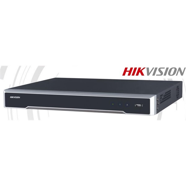 Hikvision DS-7616NI-K2/16P 16 csatorna/H265/160Mbps rögzítés/2x Sata/16x PoE hálózati rögzítő(NVR)