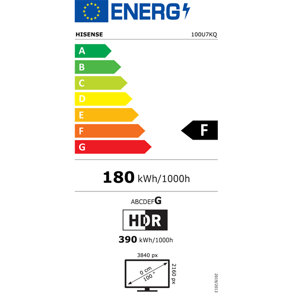 Hisense 100" 100U7KQ 4K UHD Smart Mini-LED ULED TV