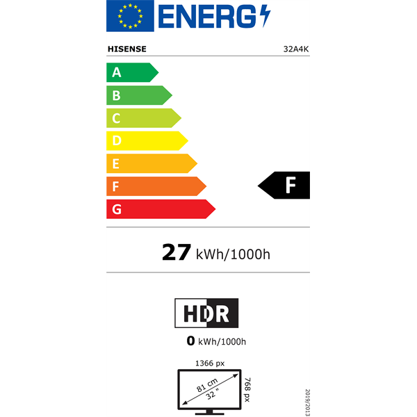 Hisense 32" 32A4K HD Smart LED TV