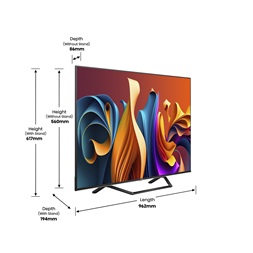 Hisense 43" 43A7NQ 4K UHD Smart QLED TV