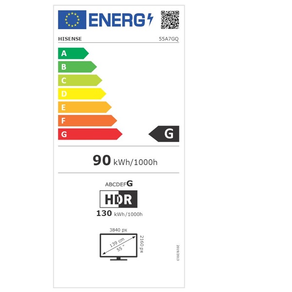 Hisense 55" 55A7GQ 4K UHD Smart QLED TV