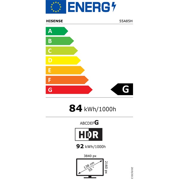 Hisense 55" 55A85H 4K UHD Smart Gamer OLED TV