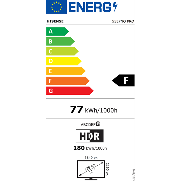 Hisense 55" 55E7NQPRO 4K UHD Smart QLED TV