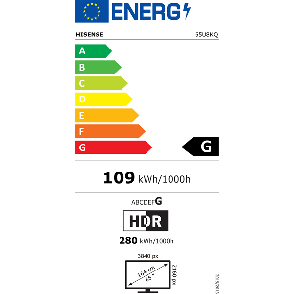 Hisense 65" 65U8KQ 4K UHD Smart ULED TV