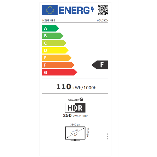 Hisense 65" 65UXKQ 4K UHD Smart Mini-LED ULED TV