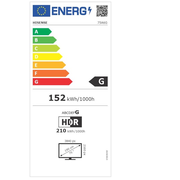 Hisense 75" 75A6G 4K UHD Smart LED TV