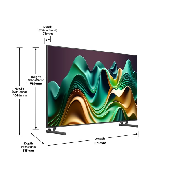 Hisense 75" 75U6NQ 4K UHD Smart MiniLED TV