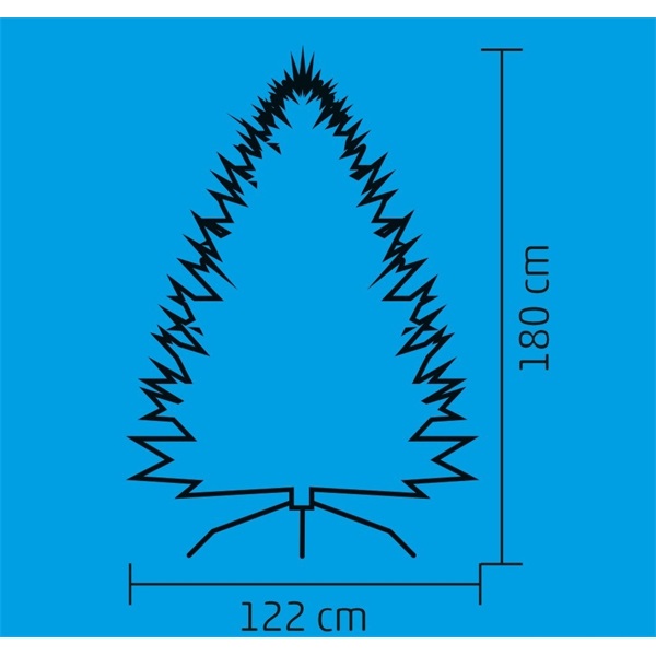 Home KMF 4/180 180 cm fém talpas műfenyő