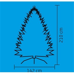 Home KMF 4/210 210 cm fém talpas műfenyő