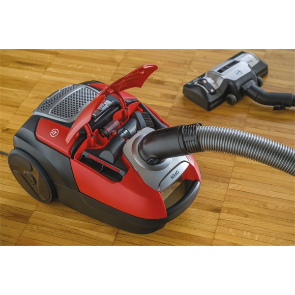 Hoover HE510HM 011 piros-fekete porzsákos porszívó