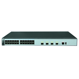 Huawei S5720-28X-PWR-LI-AC 24xGbE PoE+ LAN 4x10GbE SFP+ 370W PoE+ L3 menedzselhető switch