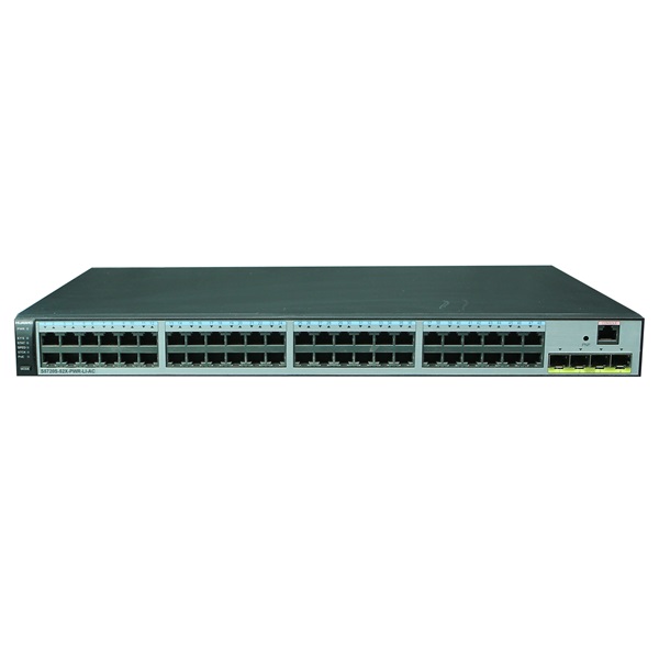 Huawei S5720S-52X-PWR-LI-AC 48GbE LAN 4x10GbE SFP+ 370W PoE+ L3 menedzselhető switch