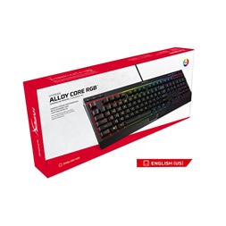 HyperX Alloy Core RGB US fekete gamer billentyűzet