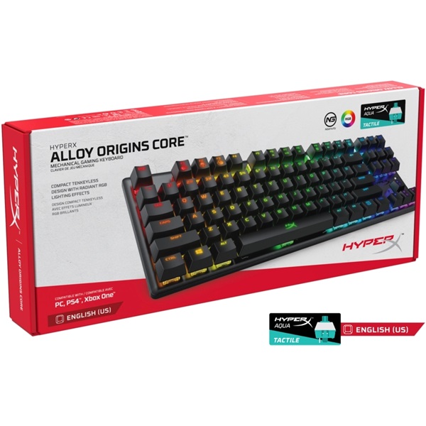 HyperX Alloy Origins Core Tenkeyless US világító mechanikus gamer billentyűzet