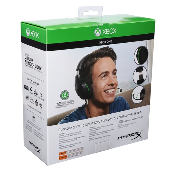 HyperX CloudX Stinger Core (Xbox Licensed) 3,5 Jack fekete gamer headset