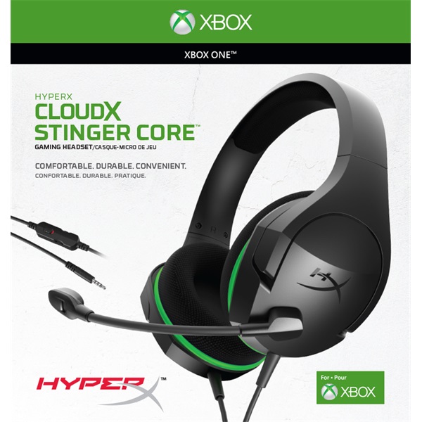 HyperX CloudX Stinger Core (Xbox Licensed) 3,5 Jack fekete gamer headset