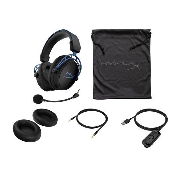 HyperX Cloud Alpha S 3,5 Jack kék-fekete gamer headset