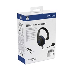 HyperX Cloud Chat (PS4 Licensed) 3,5 Jack fekete gamer headset