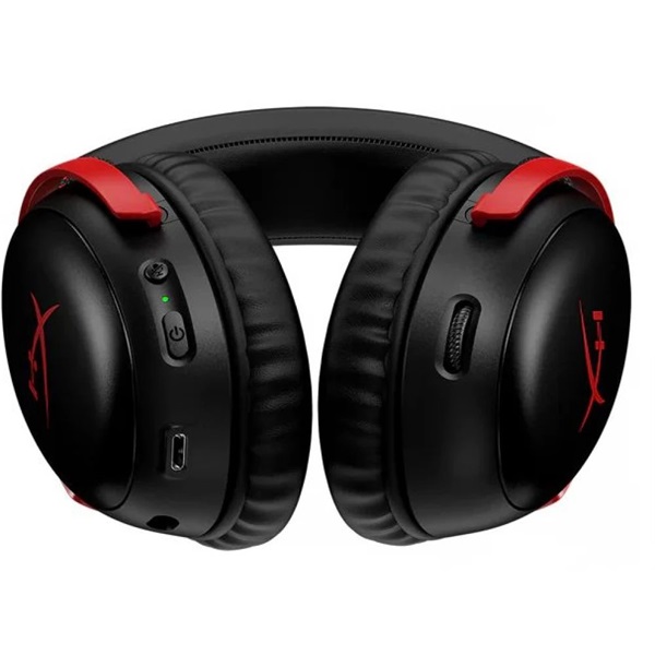 HP RENEW HyperX Cloud II Wireless fekete-piros gamer headset - Újracsomagolt