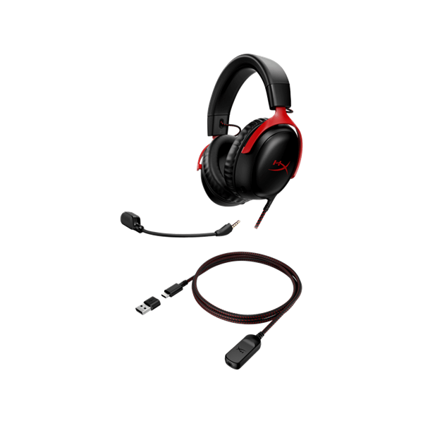 HyperX Cloud III fekete-piros gamer headset