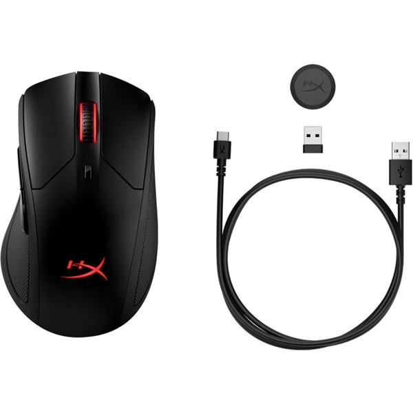 HyperX Pulsefire Dart vezeték nélküli fekete gamer egér